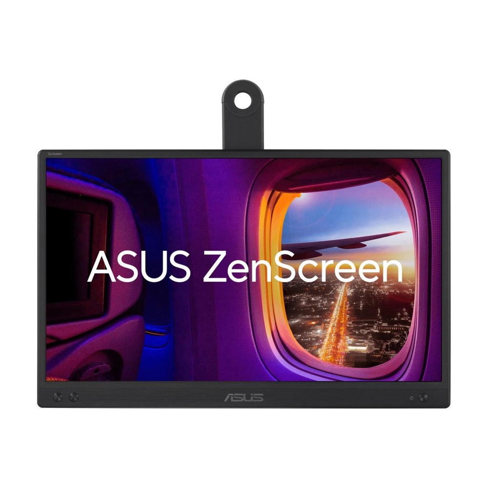 ASUS ZenScreen MB166CR - LED-Moniteur - 40.6 cm (16") - tragbar - 1920 x 1080 Full HD (1080p) @ 60 Hz - IPS - 250 cd/m² - 1000:1 - 5 ms - USB - Schwarz
