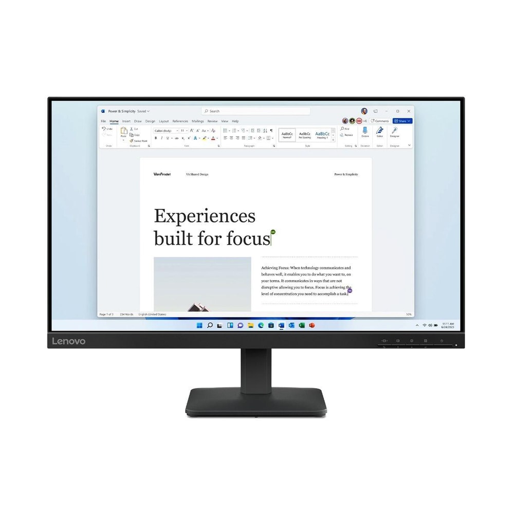 Lenovo L24-4e 23.8" FHD IPS 100Hz 6ms HDMI VGA
