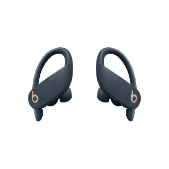 Beats Powerbeats Pro bleu marine, les deux écouteurs de face