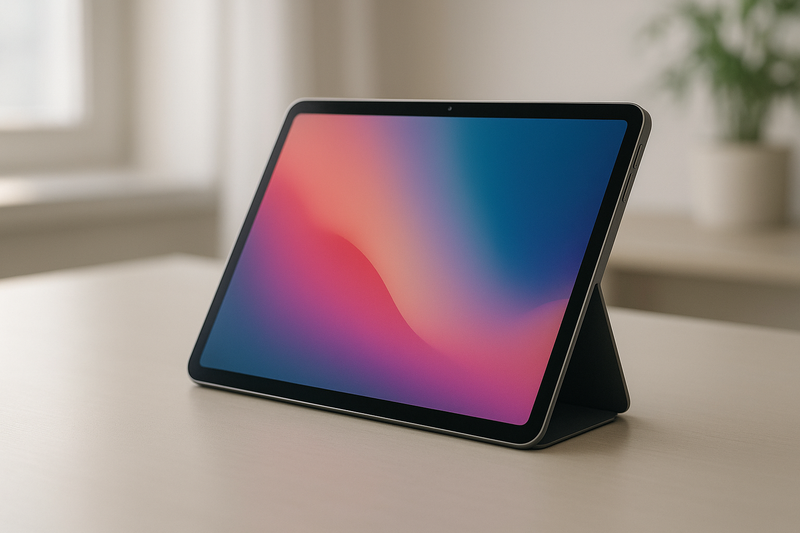 iPad 12 avec des spécifications améliorées sur un bureau moderne