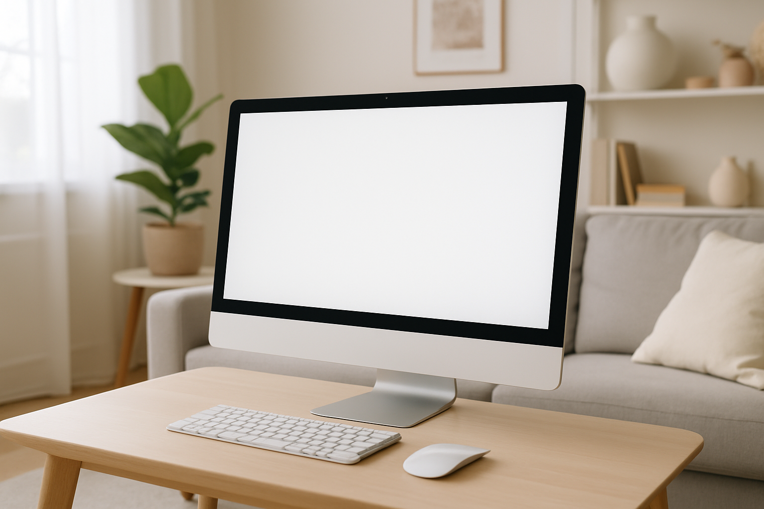 iMac 24 pouces M1 dans un intérieur moderne et lumineux