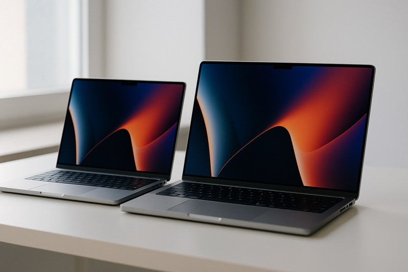 Comparaison entre MacBook Pro 14 et 16 pouces d'occasion