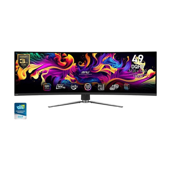 MSI MPG 491CQPDE QD-OLED 49" DQHD Curved 144Hz 0,03ms HDMI DisplayPort USB-C