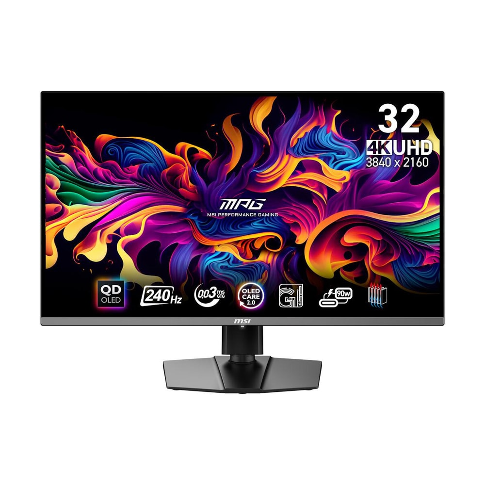 MSI MPG 321URXDE QD-OLED 32" 4K 240 Hz 0.03 ms 2xHDMI DisplayPort USB-C Schwarz