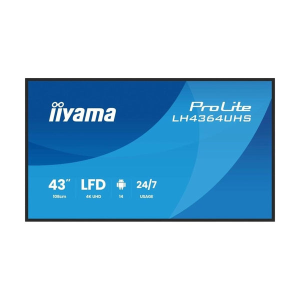 iiyama ProLite LH4364UHS 43" 3840x2160 4K UHD HDMI USB-C