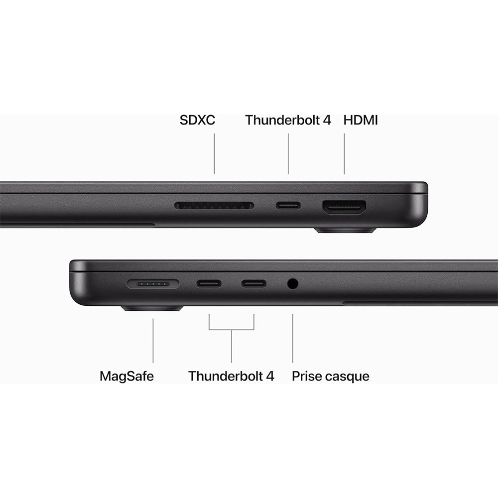 MacBook Pro 16" (2024) - M4 Pro - Noir Sidéral - AZERTY - Français