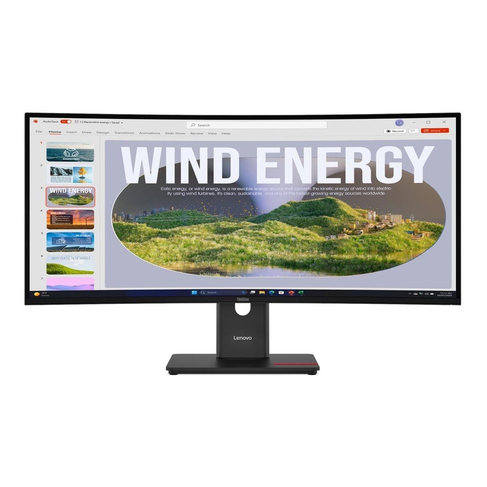 Lenovo ThinkVision T34WD-40 34" UWQHD VA Curved 120Hz 4ms HDMI DP USB-C