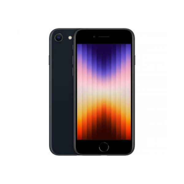 Apple iPhone SE 2022 Midnight, vue avant et arrière