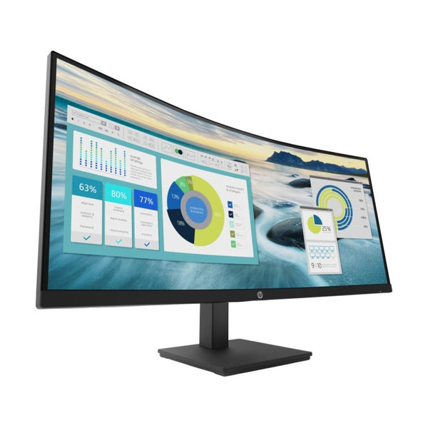 HP Curved Monitor P34hc G4 34" WQHD USB-C DisplayPort HDMI 3440 x 1440