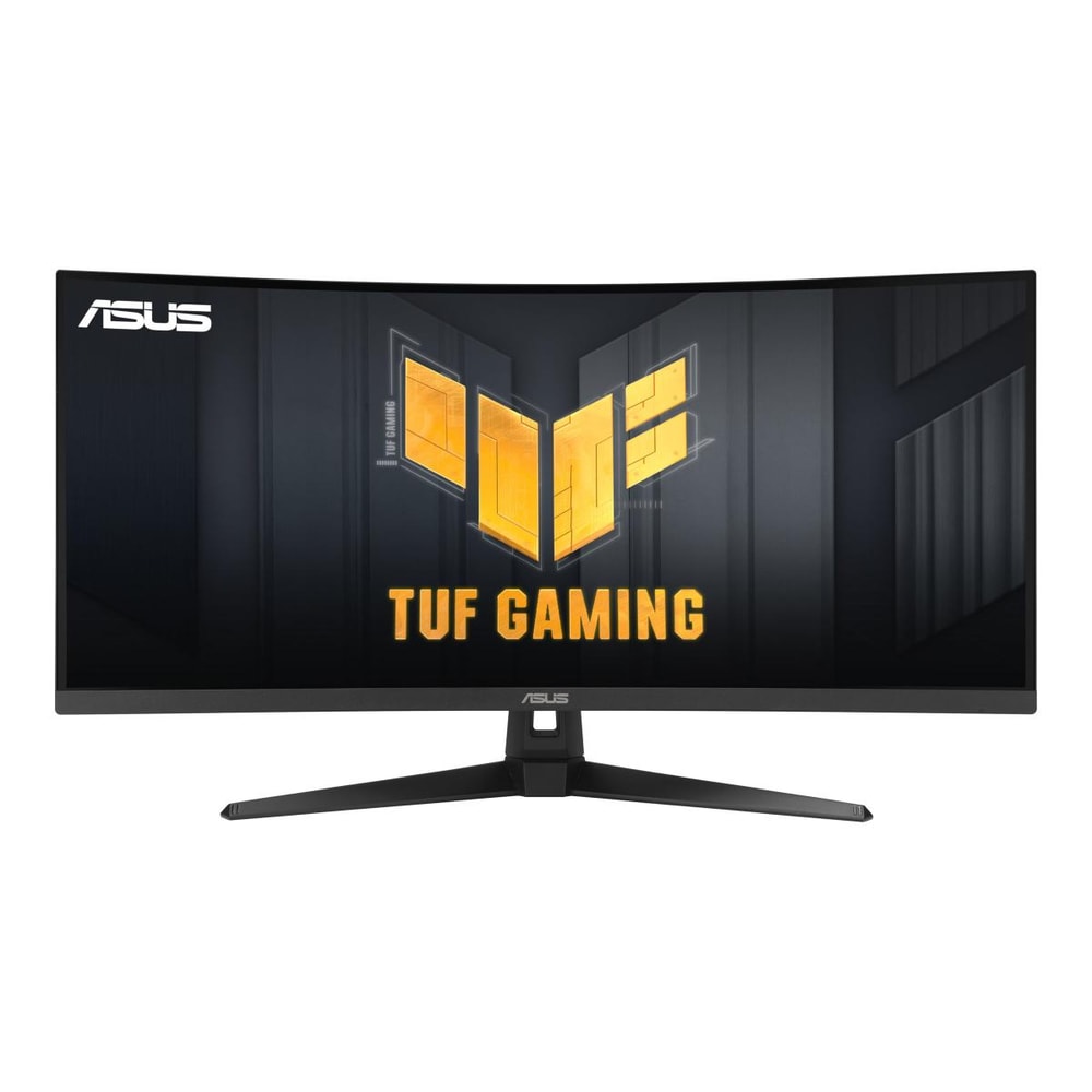 ASUS TUF Gaming VG34VQ3B - LED-Moniteur - Gaming - incurvé - 86.4 cm (34") - 3440 x 1440 WQHD @ 180 Hz - VA - 400 cd/m² - 4000:1 - DisplayHDR 400 - 1 ms - 2xHDMI, 2xDisplayPort - haut-parleurs - Schwarz