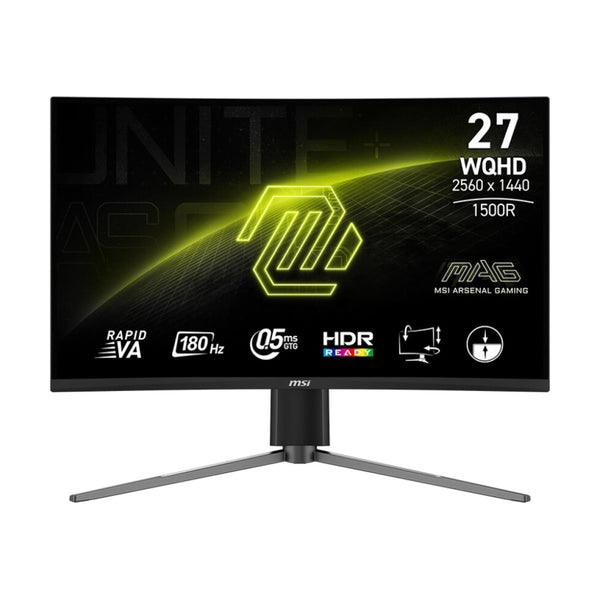 MSI MAG 27CQ6PF 27" WQHD VA 180Hz 0,5 ms HDMI DisplayPort